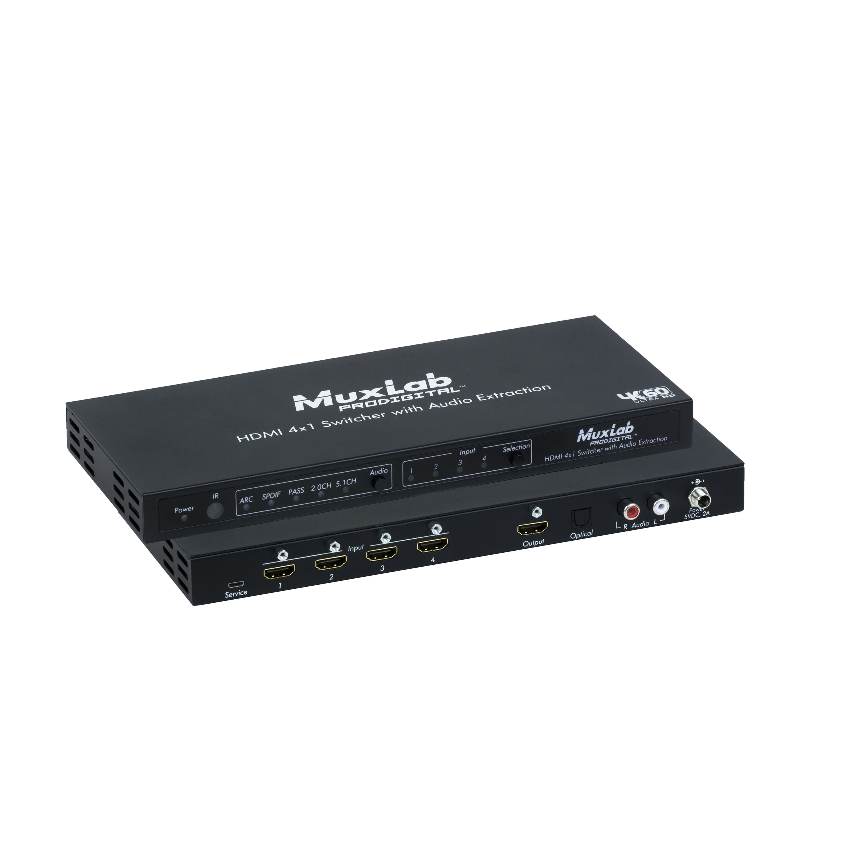 HDMI 5x1 Switcher, 4K/60 - Muxlab